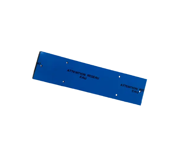Plaque de protection mécanique - bleu