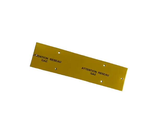 Plaque de protection mécanique - jaune