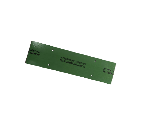 Plaque de protection des réseaux - vert