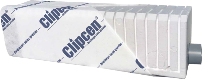 Tuyau drainage sans gravier - Clipcen